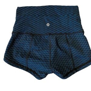 lululemon athletica Blue and Black Athletic Shorts